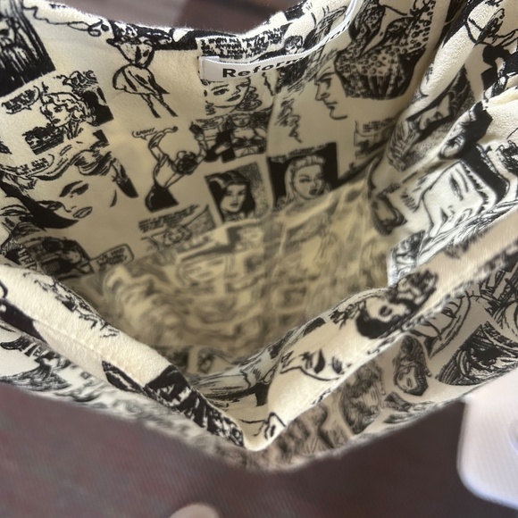 Reformation Lindsay Mini Dress Comic Print- Rare (Size 8) - Picture 8 of 14